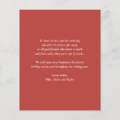 Feestelijke Waterverf Pug Happy Howlidays Kaart (Achterkant)