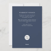 Feestelijke Waterverf Storefront Business Feestdagenkaart (Achterkant)