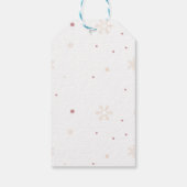 feestelijke waterverf teckel cadeaulabel (Achterkant)