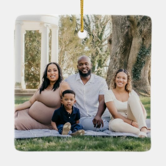 Feestelijke Waterverf Winter Woodland Mushrooms Fo Keramisch Ornament (Achterkant)