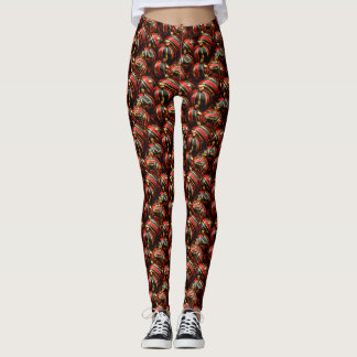 Feestelijke weelde - Kerstballen Leggings BGR