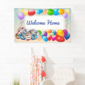 Feestelijke Welkom Thuis Ballon Banner (Insitu)