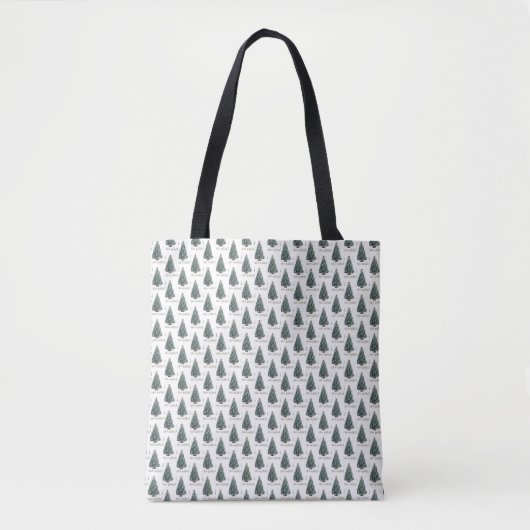 Feestelijke wensen. Kerstboomontwerp Tote Bag (Voorkant)