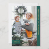 feestelijke wensen | Modern One-foto Feestdagenkaart (Voorkant)