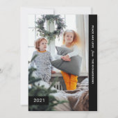 feestelijke wensen | Modern One-foto Feestdagenkaart (Voorkant)