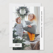 feestelijke wensen | Modern One-foto Feestdagenkaart (Voorkant)