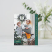 feestelijke wensen | Modern One-foto Feestdagenkaart (Staand voorkant)