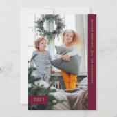 feestelijke wensen | Modern One-foto Feestdagenkaart (Voorkant)