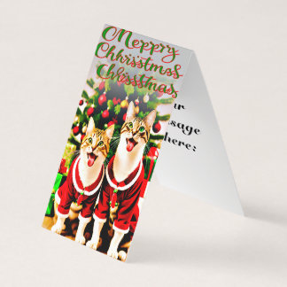 Feestelijke wensen voor Cat Lover Zuster Merry Kaart