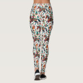 Feestelijke Westerne Cowgirl Kerst Leggings (Achterkant)