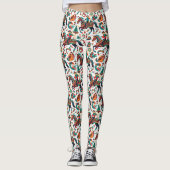 Feestelijke Westerne Cowgirl Kerst Leggings (Voorkant)