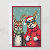 Feestelijke wezens in een kerstvermomming (Achterkant)