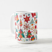 Feestelijke Whimsy Kerst Mok (Voorkant links)