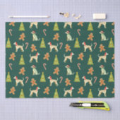 Feestelijke Whippet Kerstmis Tissuepapier (Craft)