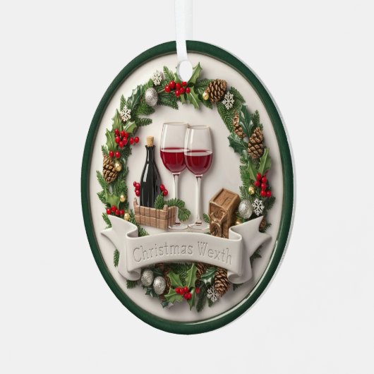 Feestelijke wijn en Ornament High-Relief (Voorkant links)