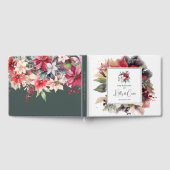 Feestelijke Winter Bloemen Kerstmis Bruiloft Gastenboek (Volledig)