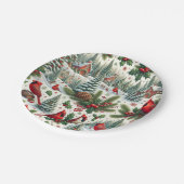 Feestelijke Winter Cardinals Paper Bord (Gekanteld)