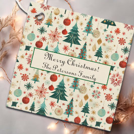 Feestelijke winter Feestdagen Bedankjes Labels