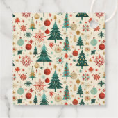 Feestelijke winter Feestdagen Bedankjes Labels (Achterkant)