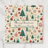 Feestelijke winter Feestdagen Bedankjes Labels (Voorkant)