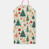 Feestelijke winter Feestdagen Cadeaulabel (Achterkant)