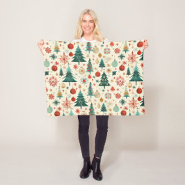 Feestelijke winter Feestdagen Fleece Deken