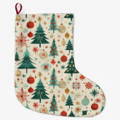 Feestelijke winter Feestdagen Grote Kerstsok (Voorkant)