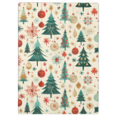 Feestelijke winter Feestdagen Klembord (Achterkant)