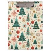Feestelijke winter Feestdagen Klembord (Voorkant)