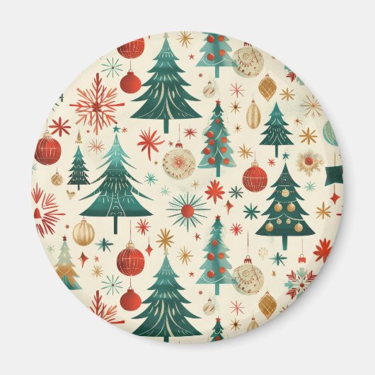 Feestelijke winter Feestdagen Magneet (Voorkant)