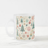 Feestelijke winter Feestdagen Matglas Koffiemok (Links)