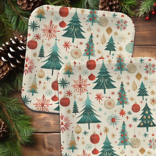 Feestelijke winter Feestdagen Papieren Bordje