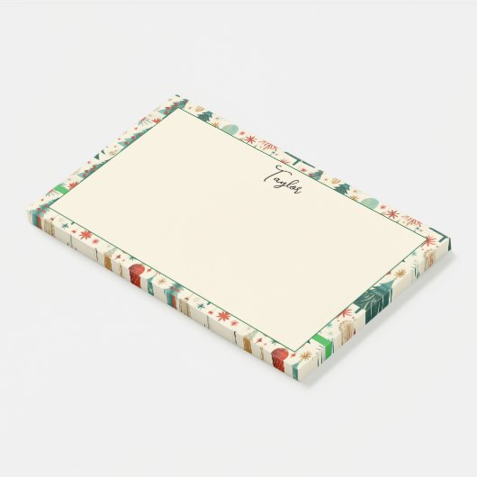 Feestelijke winter Feestdagen Post-it® Notes (Schuin)