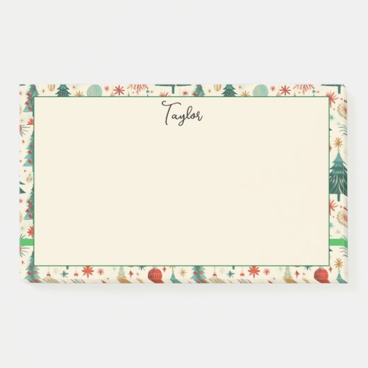 Feestelijke winter Feestdagen Post-it® Notes (Voorkant)