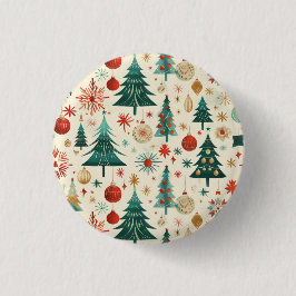 Feestelijke winter Feestdagen Ronde Button 3,2 Cm