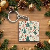 Feestelijke winter Feestdagen Sleutelhanger