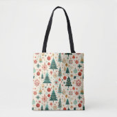 Feestelijke winter Feestdagen Tote Bag (Voorkant)