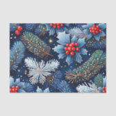 Feestelijke Winter Foliage Magic Tissuepapier (Voorkant)