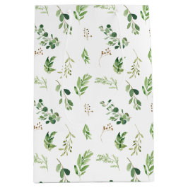 Feestelijke Winter Greenery Botanicals Holiday Medium Cadeauzakje