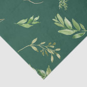 Feestelijke Winter Greenery Botanicals Holiday Tissuepapier (Detail)