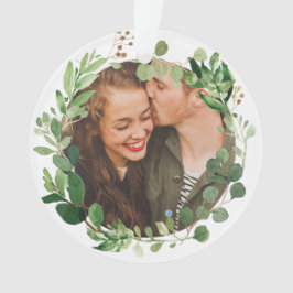 Feestelijke Winter Greenery Botanische Vakantiefot Ornament