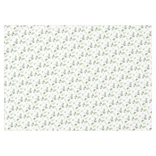 Feestelijke winter groen gebladerte Botanicals vak Tafelkleed (Voorkant (Horizontaal))