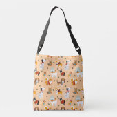 Feestelijke winter honden sjaals crossbody tas (Achterkant)