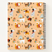 Feestelijke Winter Honden Sjaals Notitieboek (Achterkant)