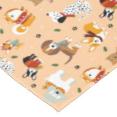 Feestelijke Winter Honden Sjaals Tafelkleed (Gekanteld)