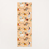 Feestelijke Winter Honden Sjaals Yogamat (Voorkant)