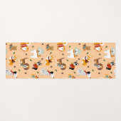 Feestelijke Winter Honden Sjaals Yogamat (Voorkant (horizontaal))