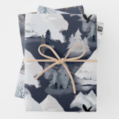 feestelijke winter inpakpapier vel (In situ)