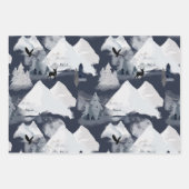 feestelijke winter inpakpapier vel (Voorkant)