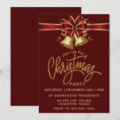 Feestelijke Winter Kerstfeest uitnodiging (Voorkant / Achterkant)
